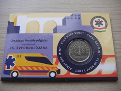 50 HUF 75 years of the national ambulance service 2023 first day minted in decorative packaging