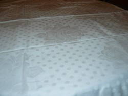 Beautiful antique vintage rosy white damask pillowcase