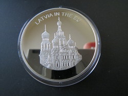 Egyesült Európa emlékérme sorozat 100 líra Lettország 2004
