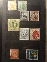 Ausztrália forgalmi bélyegek1937-1964-Őshonos állatok növények Új-Zéland forgalmi bélyegek 1958-1960