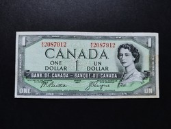 Ritkább! Kanada 1 Dollár 1954, VF+