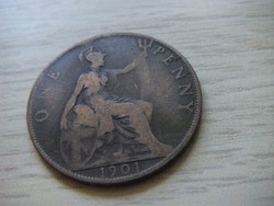 1 Penny 1901 England