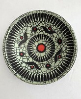 Vintage, retro Ferenczy Kati kerámia falitányér, falidísz, dísztányér, kis tányér, tálka