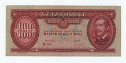 100 forint 1949 lefelé tolódott sorszámmal
