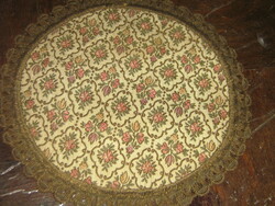 Cute special vintage floral machine tapestry woven tablecloth
