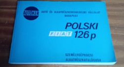 Polski fiat 126p passenger car parts catalog