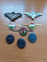 Mn mh bv officer, deputy officer, trainee, pilot, star, cap badge 8 pcs #