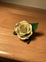 Herendi porcelán sárga rózsa.