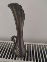 Art deco alpaca vase, swan vase