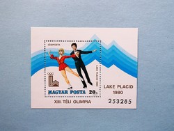 (B) 1979. Téli Olimpia VI. blokk** - Lake Placid - (Kat.: 300.-)