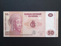 Kongó 50 Francs 2013 Unc