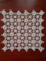 Square crochet tablecloth