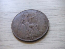 1 Penny 1918 England
