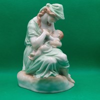 With free delivery-Gácser kata Herend maternity, mother with child figure