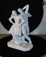 Dancing couple - white Herend porcelain 27 cm