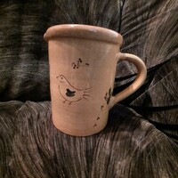 Painted-glazed jug