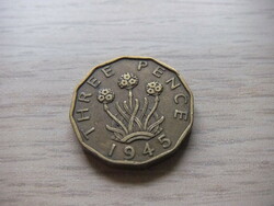 3 Penny 1945 England