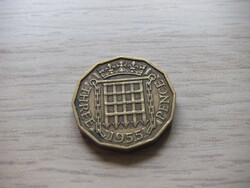 3 Penny 1955 England