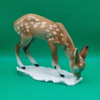 Lippelsdorf gdr porcelain deer figure