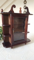 Very nice, small cupboard with shelves, wall display case