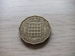 3 Penny 1957 England