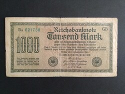 Németország 1000 Mark 1922 F-