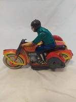 Retro metal toy motorbike