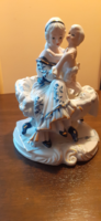 Anya gyermekkel porcelán figura