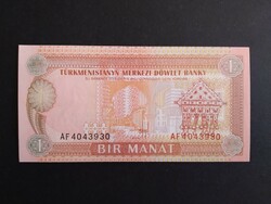 Türkmenisztán 1 Manat 1993 Unc