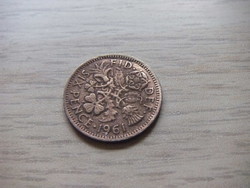 6 Penny 1961 England