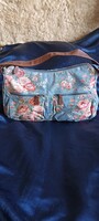Floral canvas handbag