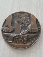 Gte - segia Budapest 1971 October men also forge stars bronze commemorative plaque