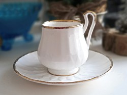 Royal English porcelain long coffee cup snow white