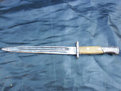 Soviet, bayonet, bayonet. With wooden handle, the blade is marked. Unsharp. According to photos