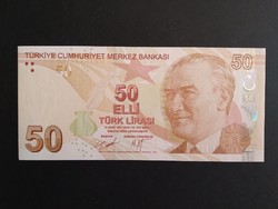 Törökország 50 Lira 2020 Unc-