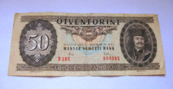 50 HUF banknote - 1983 - folded