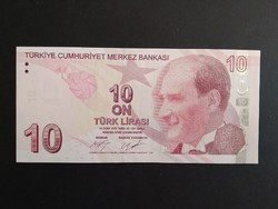 Törökország 10 Lira 2017 Unc
