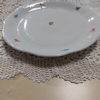 Zsolnay old, flowery porcelain, beautiful cake and pastry serving plate, wholesale plate