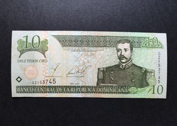 Dominikai Köztársaság 10 Pesos Oro 2002, EF