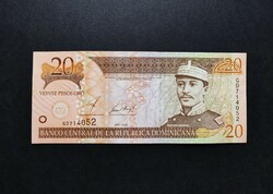 Dominikai Köztársaság 20 Pesos Oro 2002, UNC