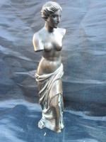 Bronze female half-nude, distorted sculpture, masterfully crafted, detailed. Without signal