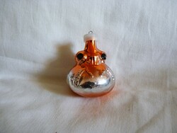 Old glass Christmas tree decoration - frog head!