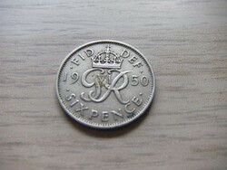 6 Penny 1950 England