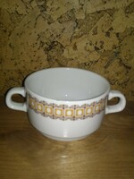 Alföld terracotta soup cup, damaged
