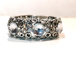 Silver-colored openwork bracelet (1100)