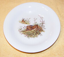 Bavaria rabbit porcelain deep plate