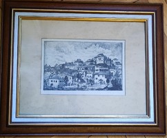Gross arnold tirnovo 1955 16x25 cm etching