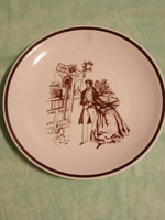 A rare piece of Alföld porcelain, 1800 period drawings, 8000 ft, part of the Óbuda legacy, personally owned by Óbuda