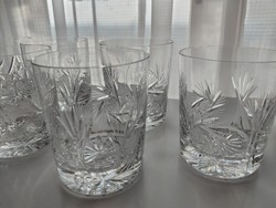 11 Polish crystal whiskey glasses