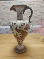 Antique fischer earthenware jug